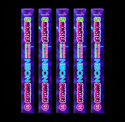 Monster Extreme Coloured Neon Sparklers (5 Packs of 5)