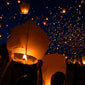 Sky Lanterns - Coloured (Pack of 10)